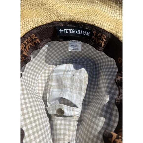 Peter Grimm Keith Style Natural Fiber Weave Drifter Cowboy Hat Adorned Sz OS main image 6